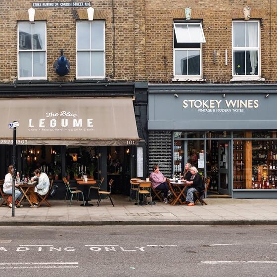 A street view in Stoke Newington